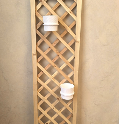 Кашпо с подставкой на шпалере