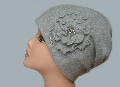 Шапка Польша  Камея Giovana  зима 2020 серая