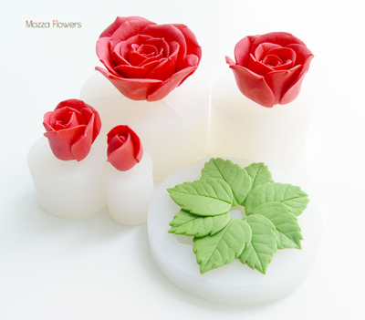 "Красные розы" Набор силиконовых форм