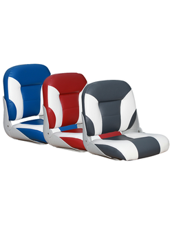 Сиденье типа «Sport low back», белое с синим