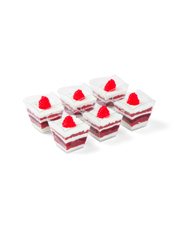 Десерт Красный бархат (55 г) (заказ от 10 шт.) (ложка в комплекте к десерту)