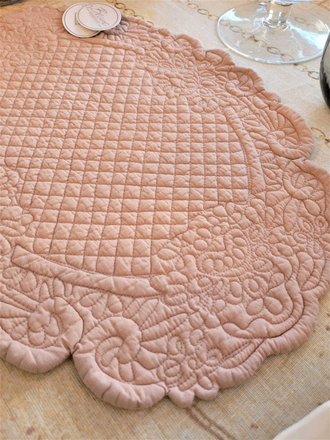 Салфетка для сервировки стола розовая