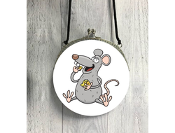 Сумка круглая "Крыса" №6