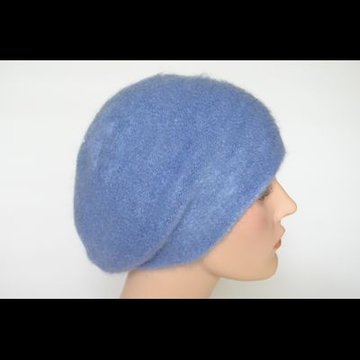 Мохеровый голубой женский берет Vizio Италия 6945 B