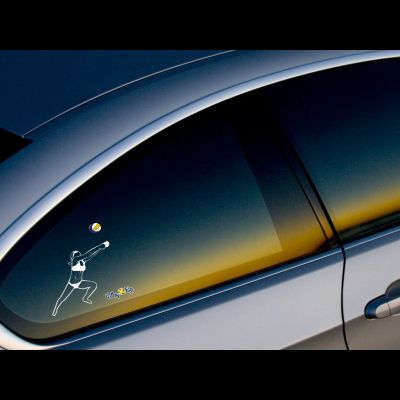 НАКЛЕЙКА НА АВТОМОБИЛЬ &quot;ЗАЩИТНИЦА ПЛЯЖ&quot;