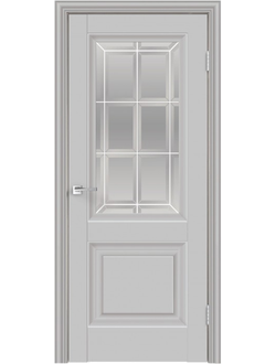 Дверь экошпон ПО ALTO 8 (Альто 8), эмалит серый