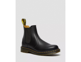 Dr Martens 2976 Yellow Stitch Smooth Leather Chelsea Boots