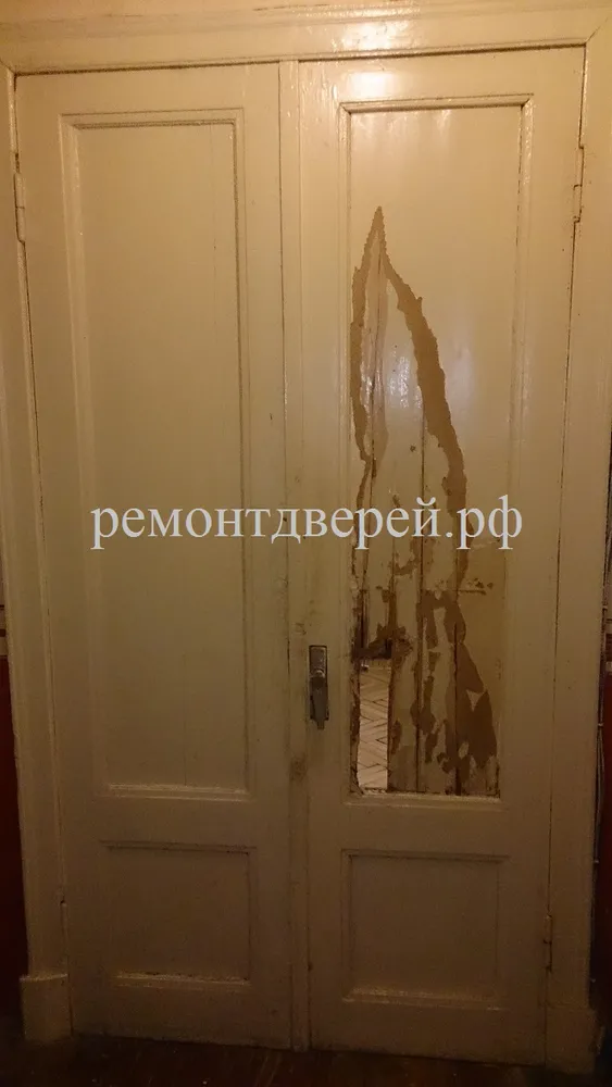 Дверь до ремонта 