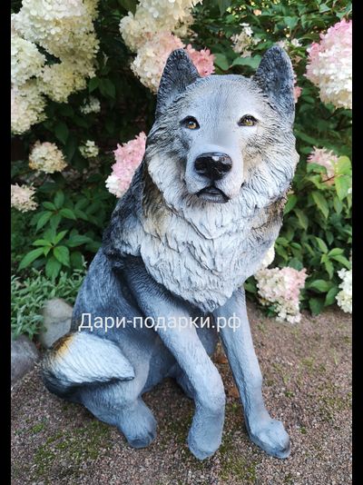 Волк  68*57см  6,5кг   полистоун Россия  5226/012026**