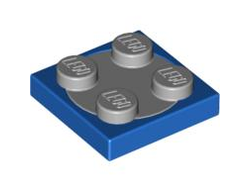 Turntable 2 x 2 Plate with Light Bluish Gray Top 3680 / 3679, Blue (3680c02 / 4219825)