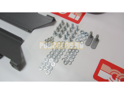 Пороги подножки "Luxe Silver" 1450 мм для Chevrolet NIVA 2002-