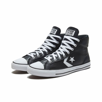 Кеды Converse Cons Star Player Leather кожаные черные высокие