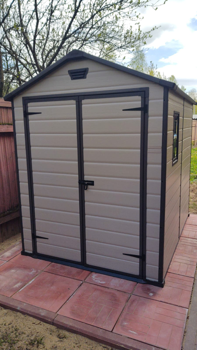 Сарай "Манор 6x8DD" (размеры 177х230 см), бежевый