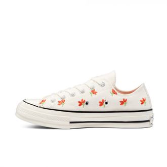 Кеды Converse Chuck 70 Floral Print Low Top бежевые низкие женские