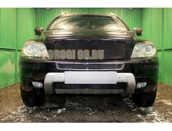 Защита радиатора Volvo XC90 2006-2014 black верх PREMIUM (устанавливается вместо штатной)