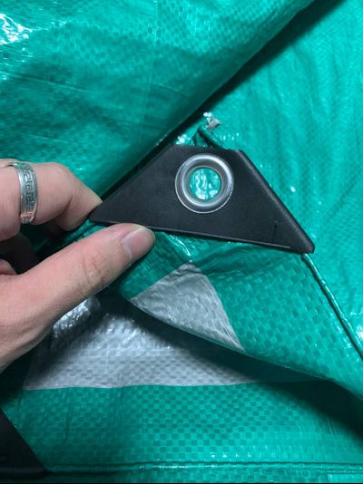 Тент Тарпаулин от дождя и солнца 10х 20 м, 120 г/м2, шаг люверсов 0,5 м