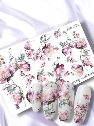 Слайдер-дизайн для ногтей LIKE-232