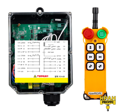 Комплект радиоуправления для кран-балки F24-6D (двухскоростной)