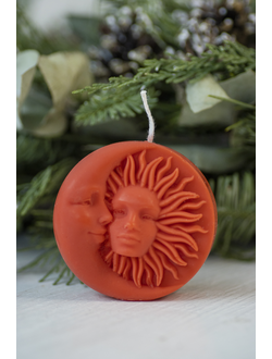 Свеча "Солнце Луна" Алый