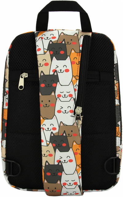 Рюкзак с одной лямкой - сумка на грудь Optimum XXL RL, котики