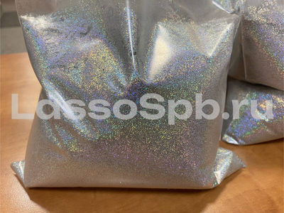 Блестки Серебро Голография 0,2 мм 1 кг