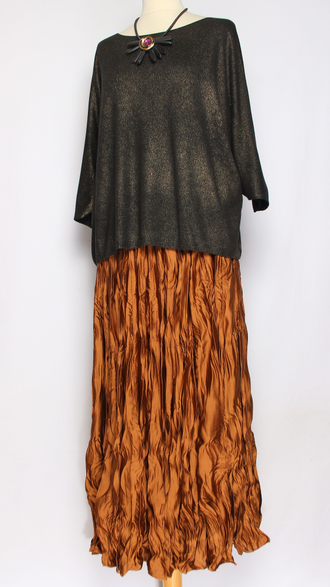 ДЖЕМПЕР "КИМОНО НАКАТ" черный до р.54