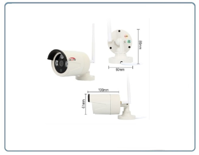 Комплект уличного WiFi/LAN видеонаблюдения, монитор 11" с DVR и 4 беспроводные видеокамеры, Full HD