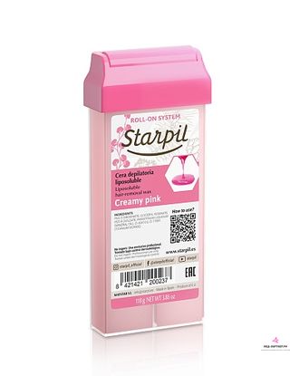 Воск в картридже Starpil Сливочно-розовый 110 гр Плотный кремовый воск для всех типов волос
