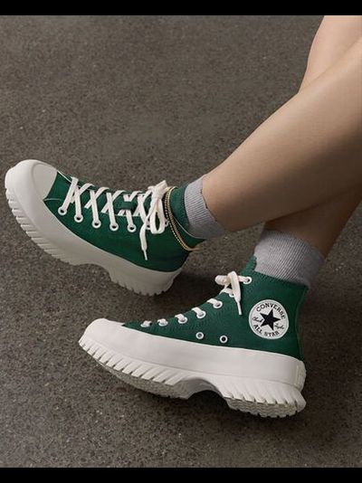 Кеды Converse Chuck Taylor All Star Lugged 2.0 Platform зеленые высокие