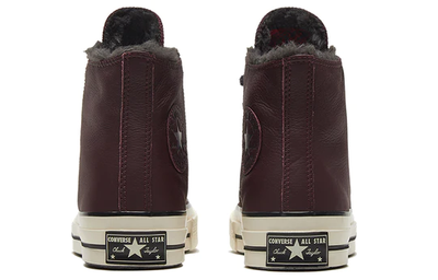 Кеды Converse Chuck 70 Cozy Club зимние с мехом бордовые