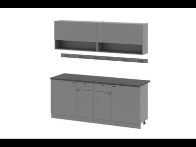 Кухонный Гарнитур &quot;Энни&quot; (2,0 м) Графит