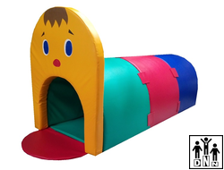 Мягкий модульный Детский игровой лабиринт "Гусеница"