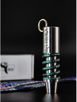 МУНДШТУК SPRING 2.0 EMERALD ANOD С ЛЕНТОЙ