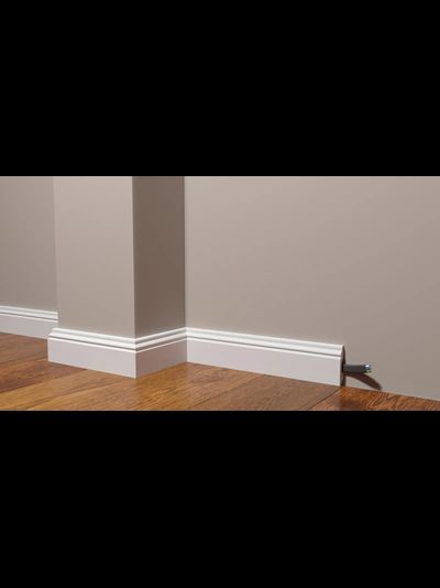 Напольный плинтус Decor-Dizayn DD27, для покраски, влагостойкий, ударопрочный, 2 метра