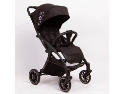 Коляска прогулочная Peppy Latina, ART Black Cosmos / Черная, вышивка