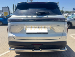 Защита заднего бампера угловая большая двойная Папа Тюнинг d60/42 для Chery Tiggo 7L 2025-