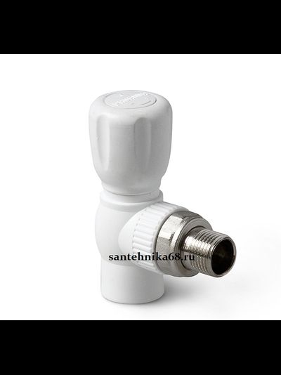 Шаровой кран PP-R для радиатора угловой Pro-Aqua 20пп-1/2 25пп-3/4