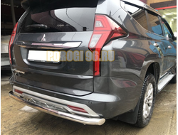 Защита заднего бампера d60 для Mitsubishi Pajero Sport (2021-...)