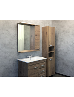 Зеркало-шкаф "Марио-75" дуб темный