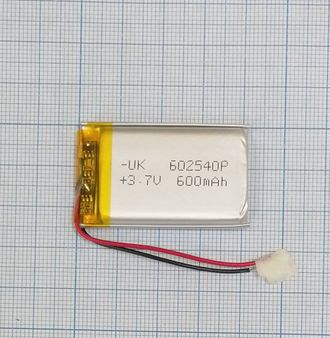 Аккумулятор с контроллером №55 для навигаторов 3,7 V 600 mAh 40*25*5 мм