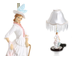 Лампа настольная "Дама с зонтиком - 1"