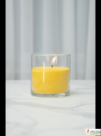 Насыпная свеча "Цилиндр 10 см", жёлтая "Жёлтый"