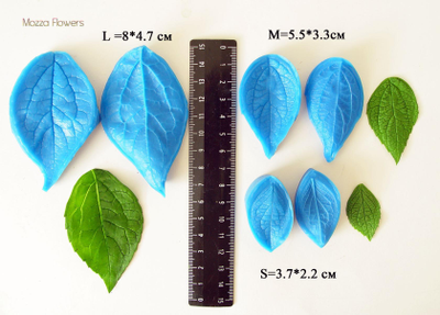 "Лист жасмина NEW" Силиконовый молд (вайнер)
