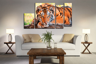 Модульная картина "Отдых тигра"