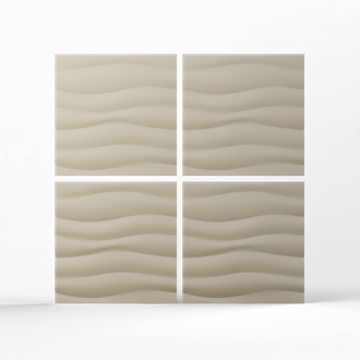 Гипсовая 3d панель "Волна горизонтальная крупный рельеф"