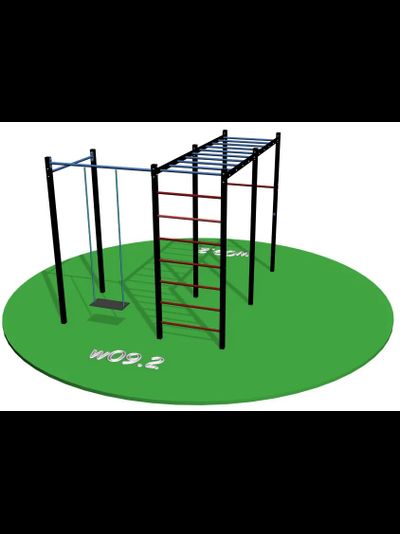 Спортивная площадка Workout w09.2 + качель