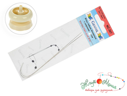 NC-307 Иглы гибкие бисерные с широким ушком 80мм 2шт. для спиннера