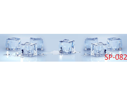 SP-082 БЕЛЫЙ ЛЁД Глянцевая стеновая панель ALBICO  2800*610*6мм