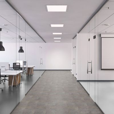 Виниловый пол Wineo 400 Stone Бетон Серый Индустриальный DB304SL 31 класс толщина 2 мм клеевой без фаски 2.98 м2