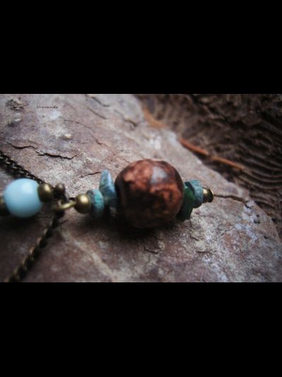 Бохо-брошь &quot;Следуя лесной тропой...&quot;